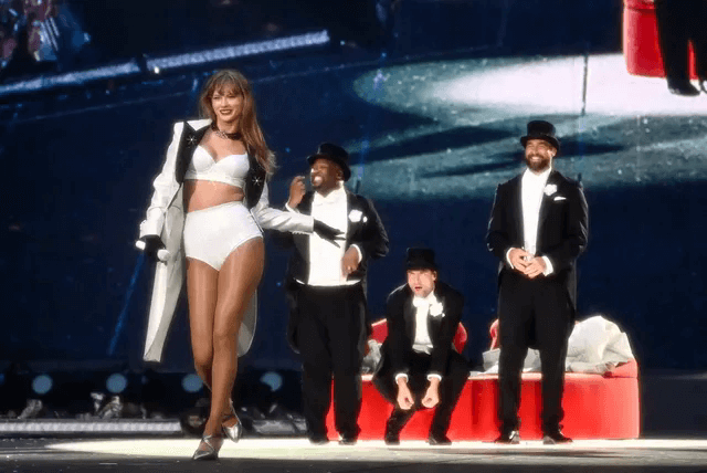 Taylor Swift was carried and made up by Travis Kelce